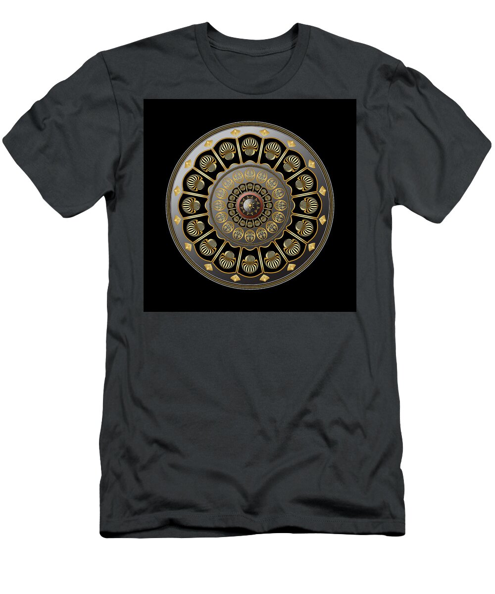 Mandala T-Shirt featuring the digital art Circulosity No 3019 by Alan Bennington
