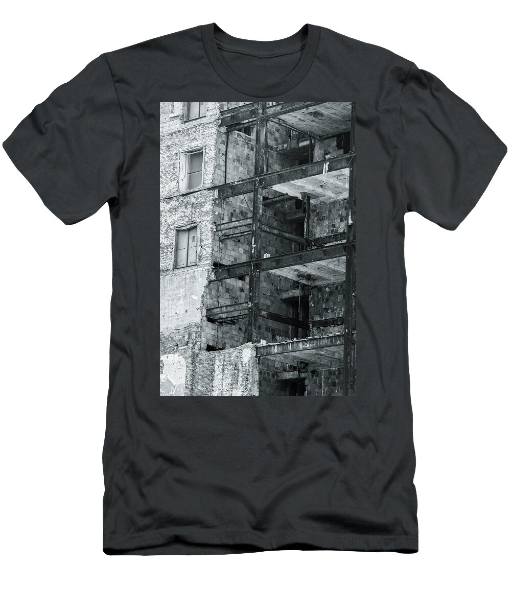Building T-Shirt featuring the photograph City ruins by Jason Hughes