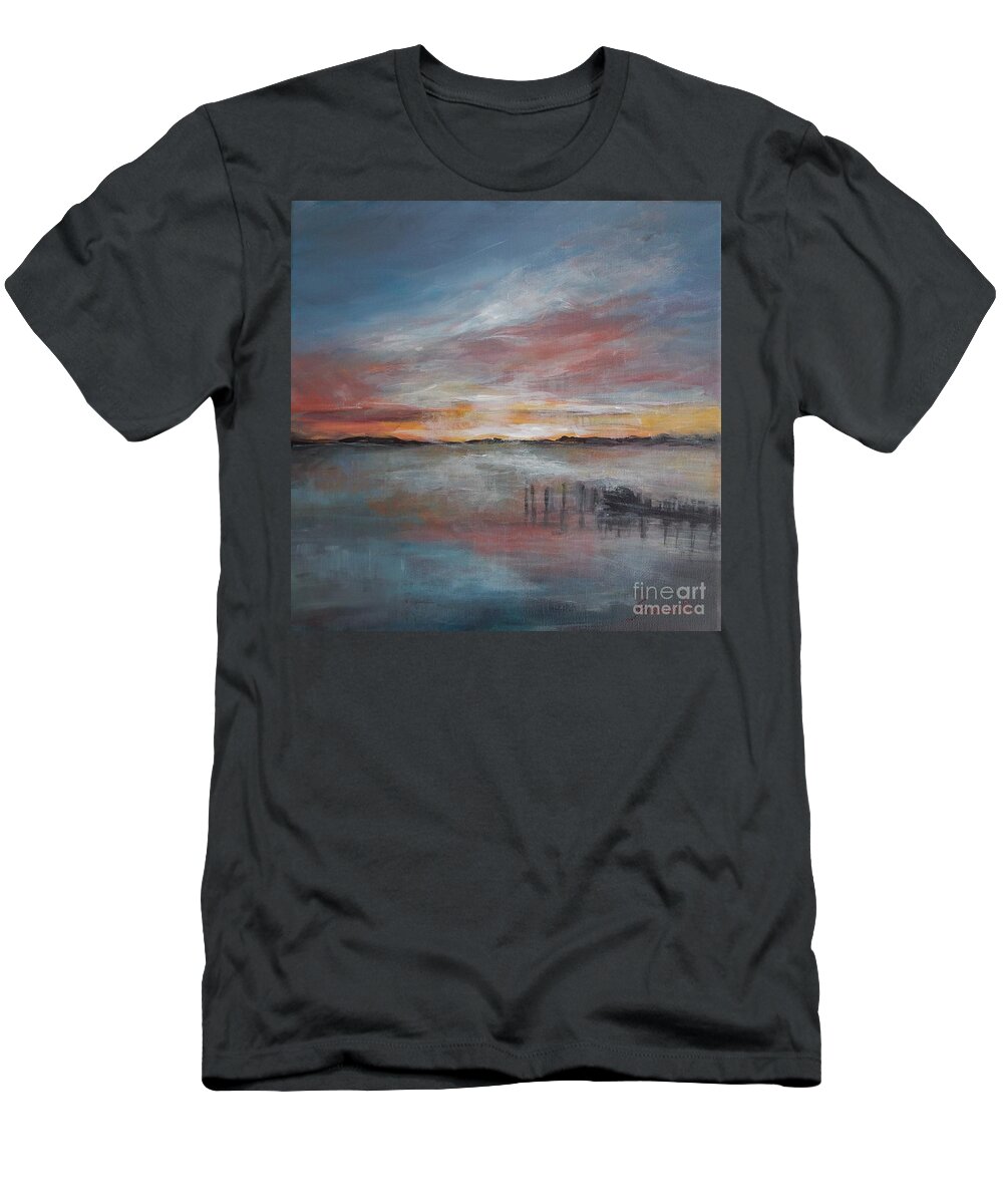Ocean T-Shirt featuring the painting Clarity by Graciela Castro