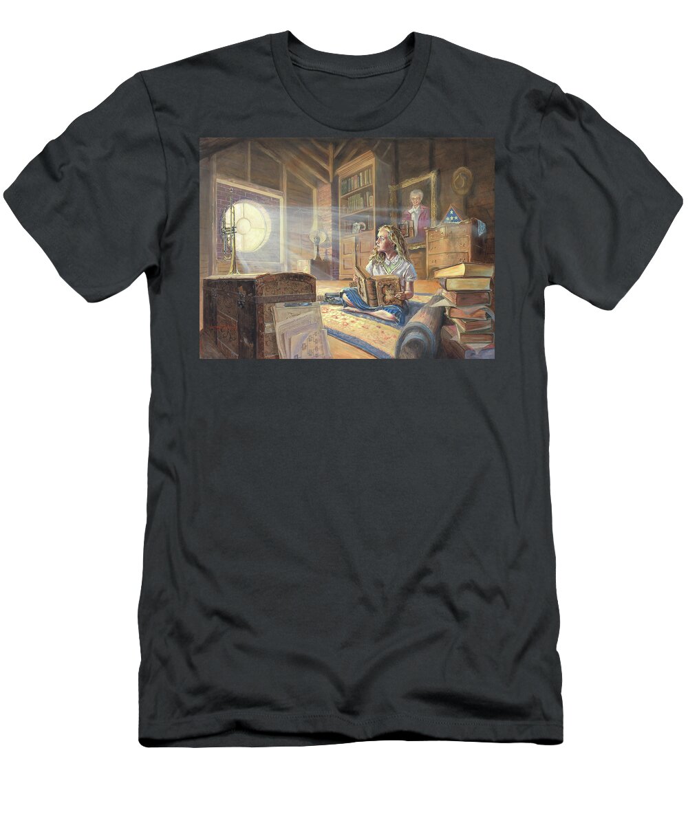Jeff T-Shirt featuring the painting Clarity by Jeff Brimley