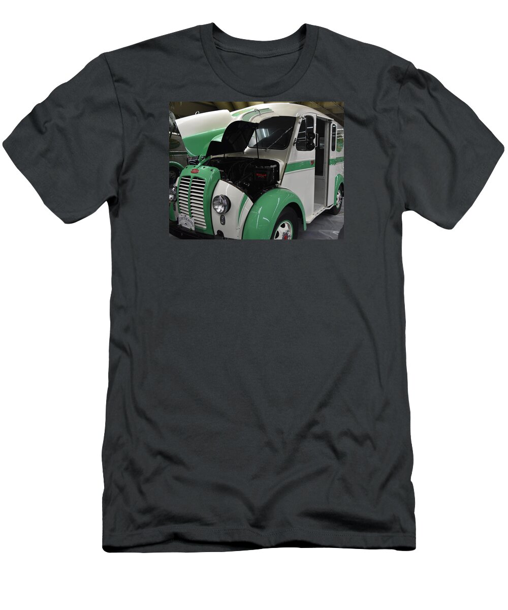 Truck T-Shirt featuring the photograph Classic 1957 Divco Dairy Truck by DB Hayes