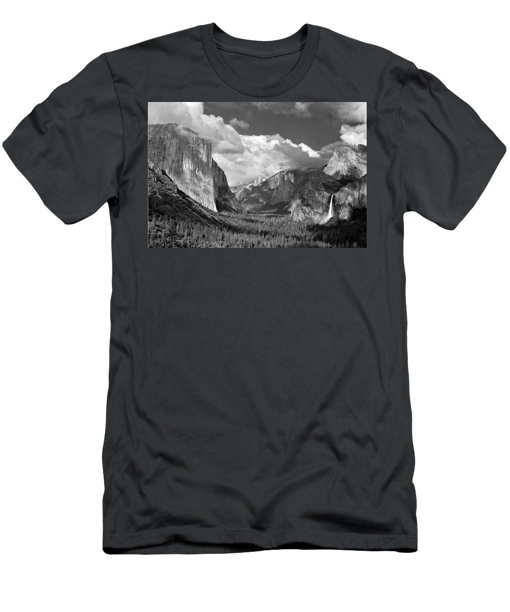 Yosemite T-Shirt featuring the photograph Clearing Skies Yosemite Valley by Tom and Pat Cory