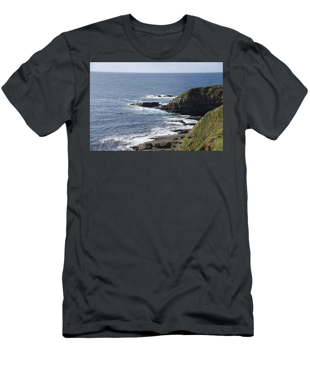 Cliff T-Shirt featuring the photograph Cliffs Overlooking Donegal Bay II by Greg Graham