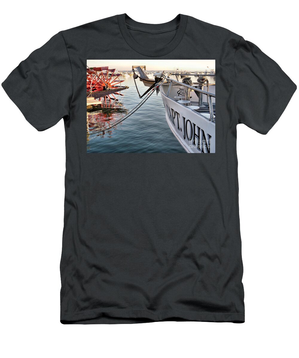 Boats T-Shirt featuring the photograph Close Proximity by Janice Drew