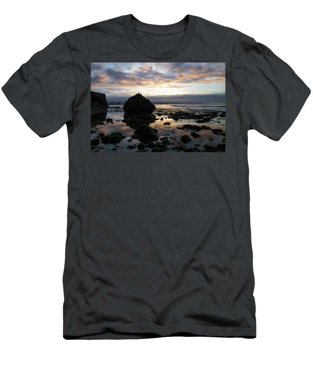 West Cliff T-Shirt featuring the photograph Clouds in the sea by Lora Lee Chapman