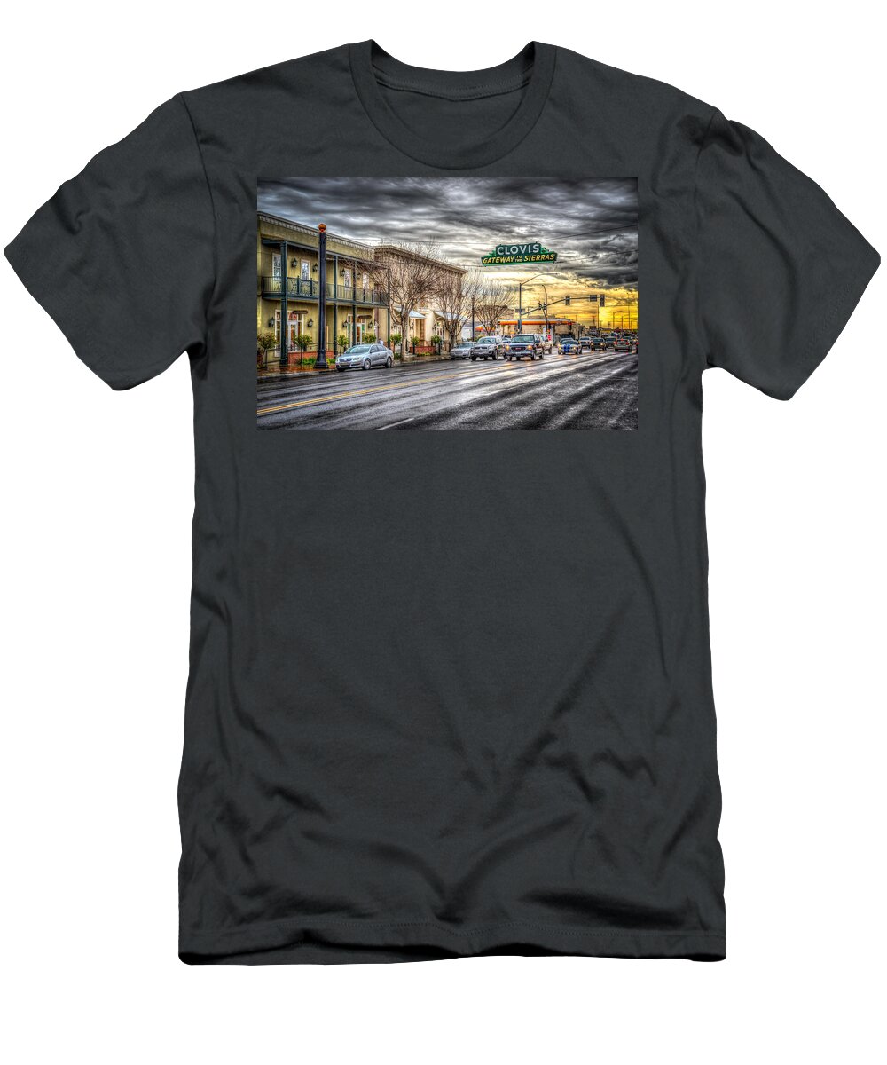 California T-Shirt featuring the photograph Clovis California by Spencer McDonald