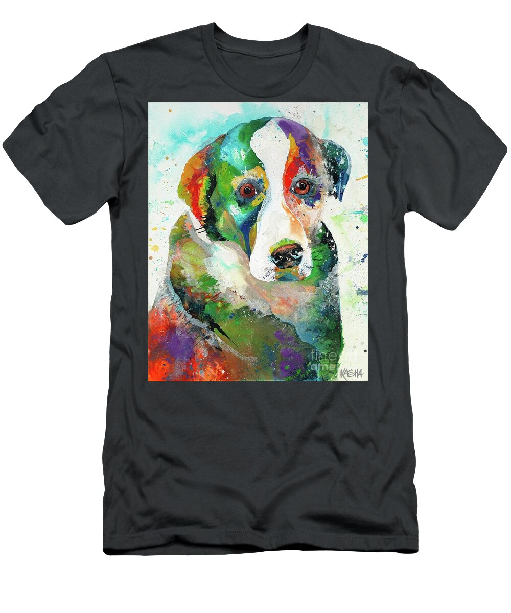Dog T-Shirt featuring the photograph Clowing Around by Kasha Ritter