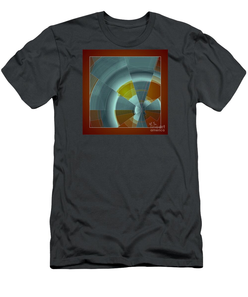 Ray T-Shirt featuring the digital art Cold Rays by Leo Symon