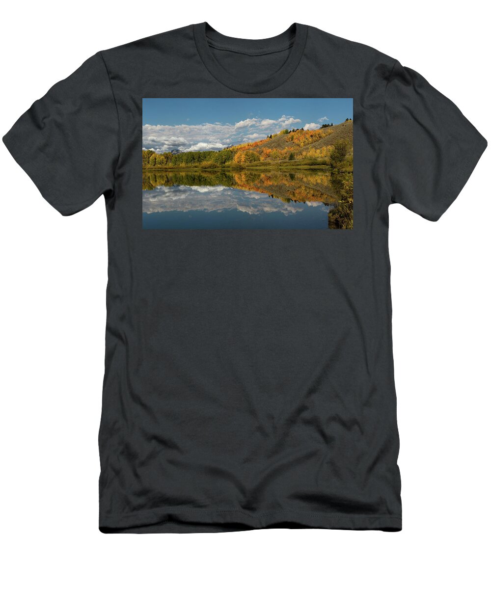 Fall T-Shirt featuring the photograph Color at Oxbow Bend by Ronnie And Frances Howard