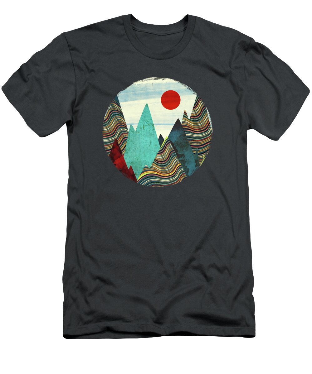 Color T-Shirt featuring the digital art Color Peaks by Spacefrog Designs