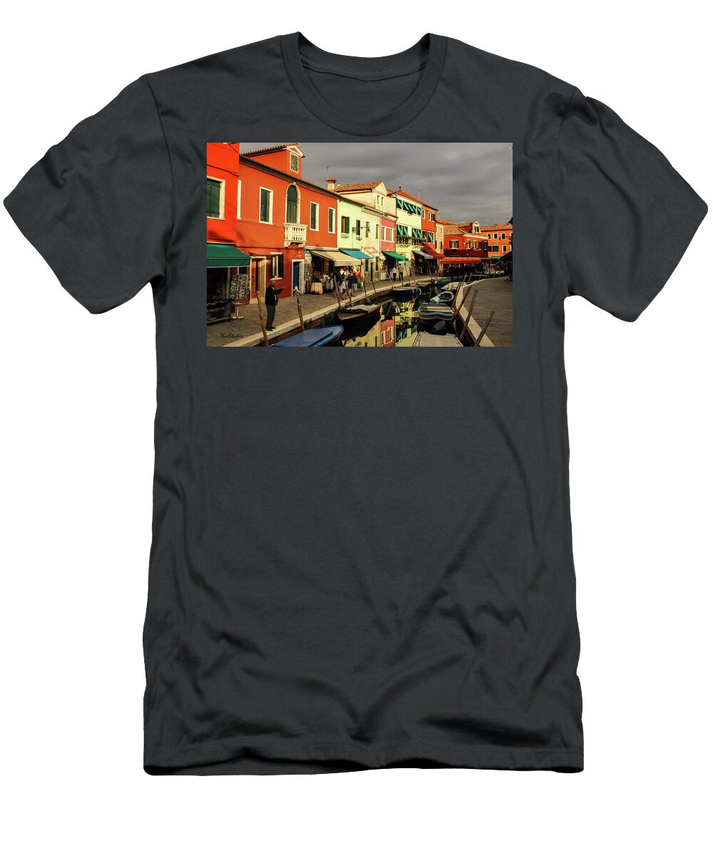 Burano T-Shirt featuring the photograph Colorful Burano by Tim Kathka