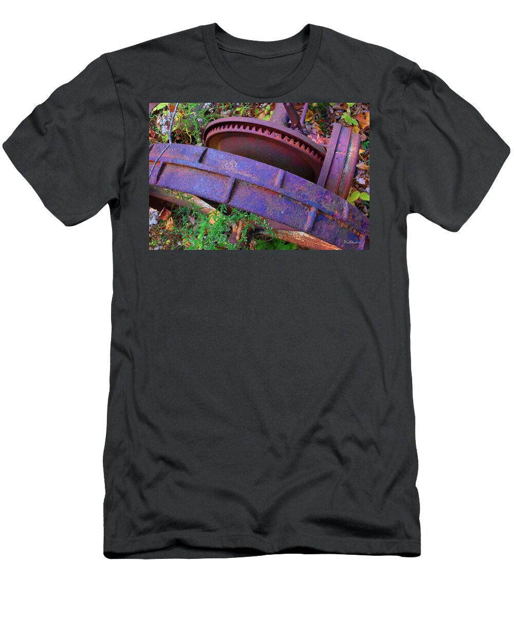 Maine T-Shirt featuring the photograph Colorful Gear by Tim Kathka