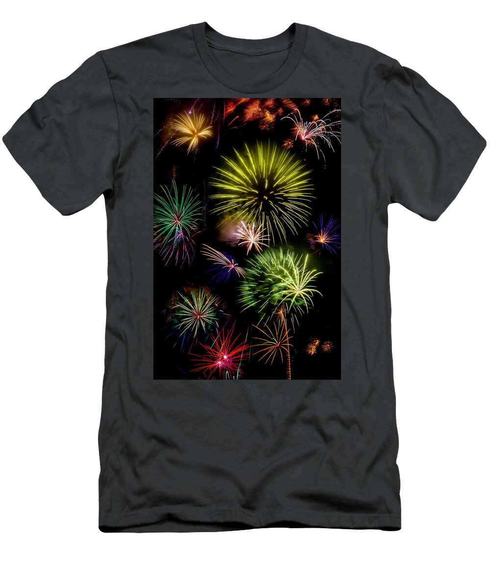 Dazzling T-Shirt featuring the photograph Colors Exploding Over Heard by Garry Gay