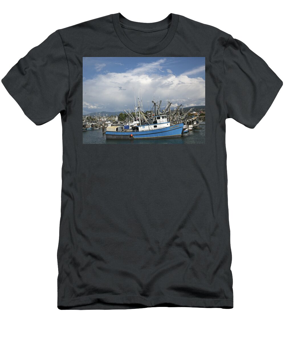 Fishing Boats T-Shirt featuring the photograph Commerical Fishing Boats by Elvira Butler