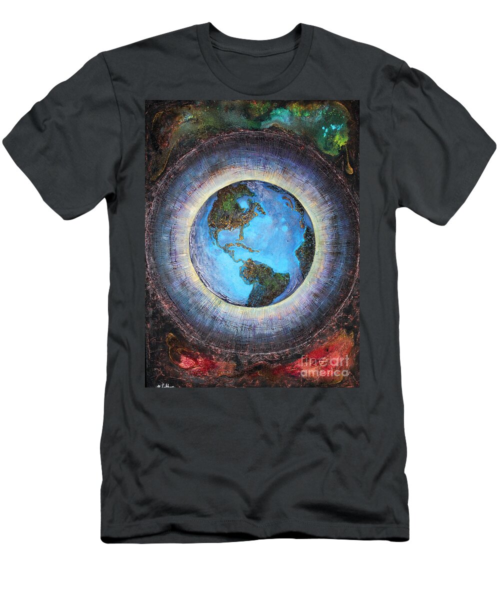 Farzali Babekhan T-Shirt featuring the painting Common Ground by Farzali Babekhan