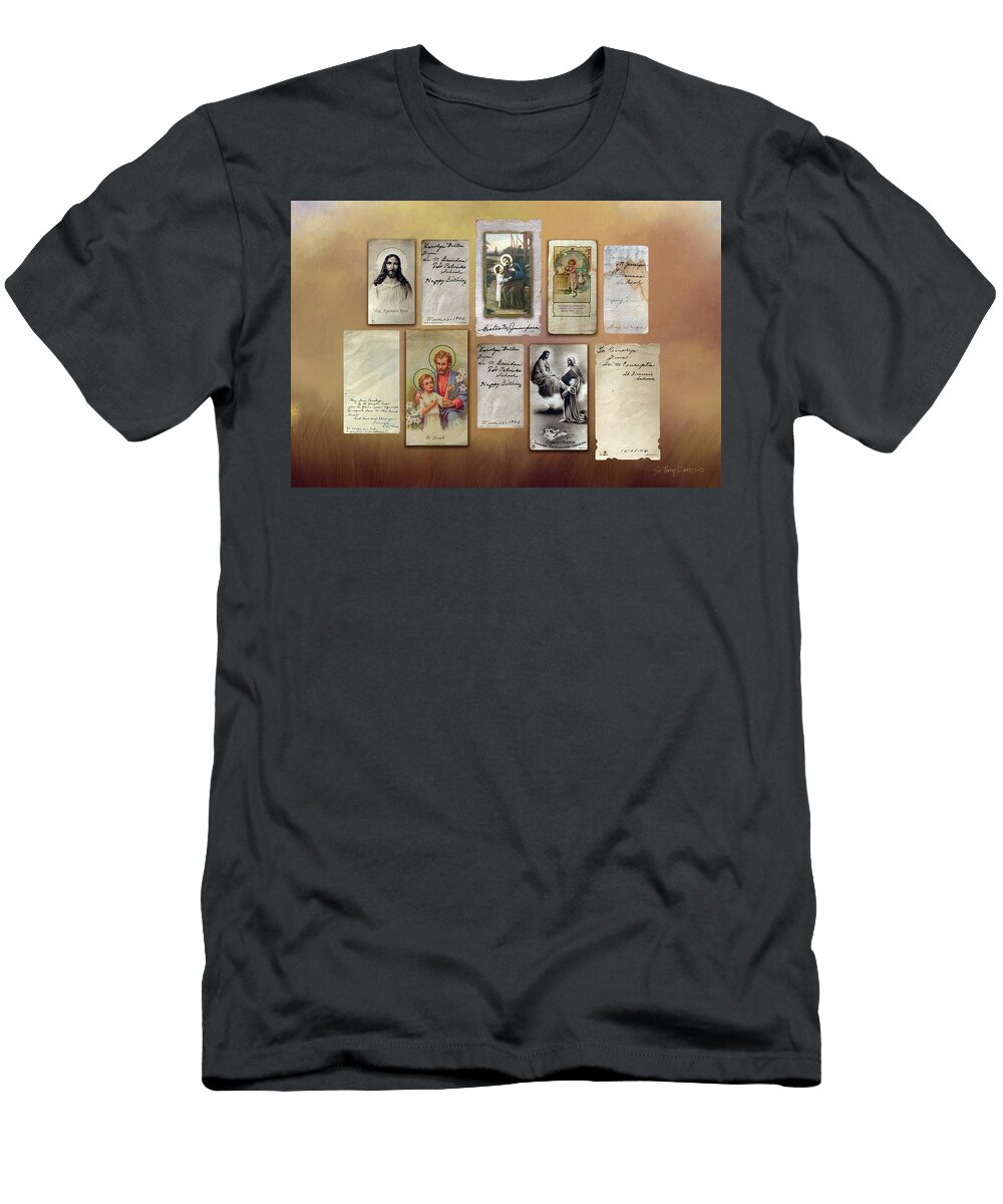 Religious T-Shirt featuring the digital art Connections 1 by Terry Davis