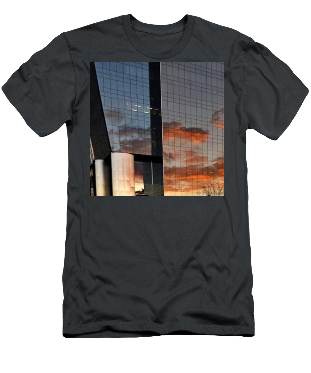 Brazil T-Shirt featuring the photograph #corporative #architecture At Dusk by Carlos Alkmin