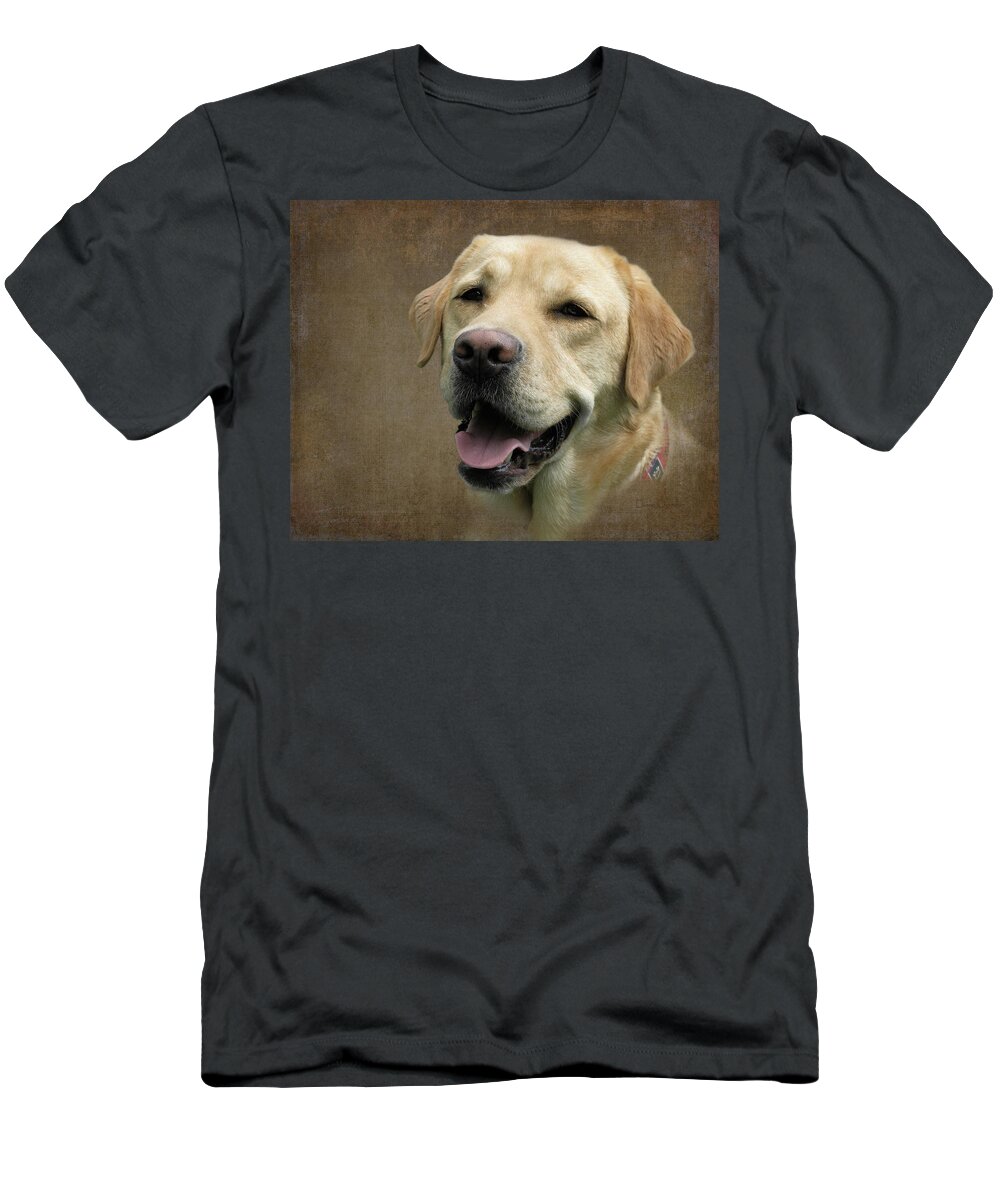 Dog Art T-Shirt featuring the photograph Cosmo by Diane Chandler