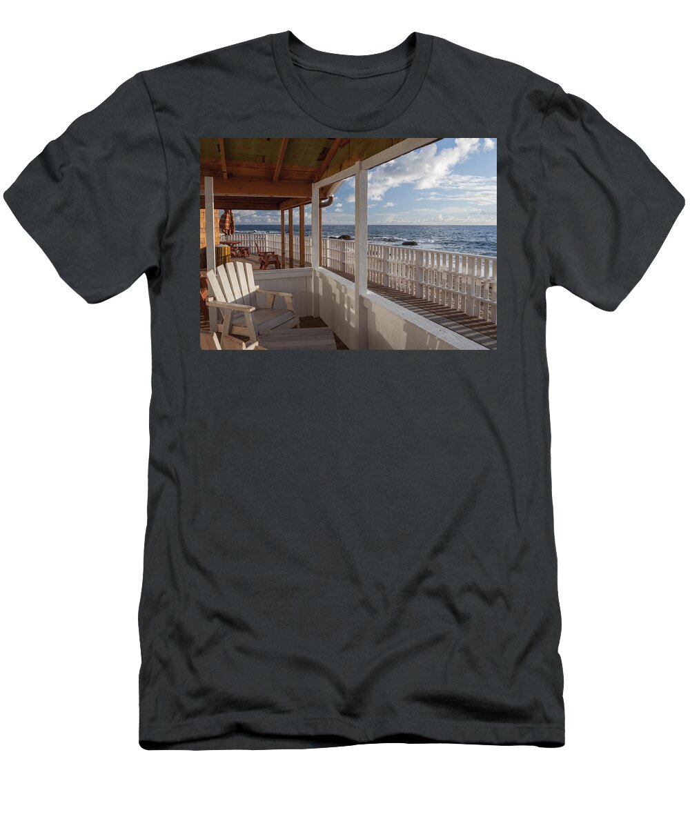 Cottage T-Shirt featuring the photograph Cottage by the Sea by Cliff Wassmann