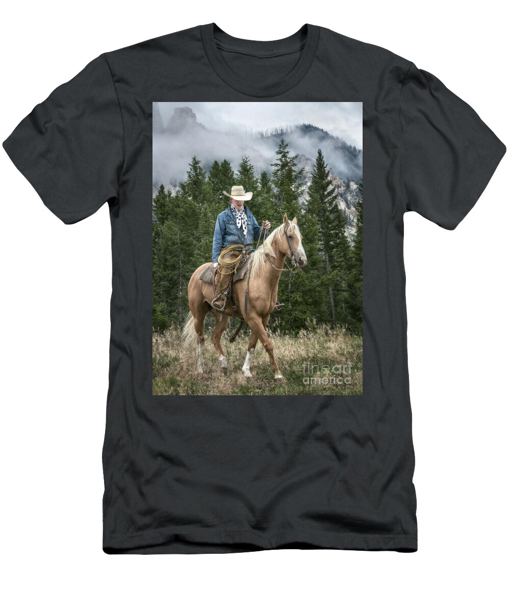 Cowboy T-Shirt featuring the photograph Cowboy by Claudia Kuhn
