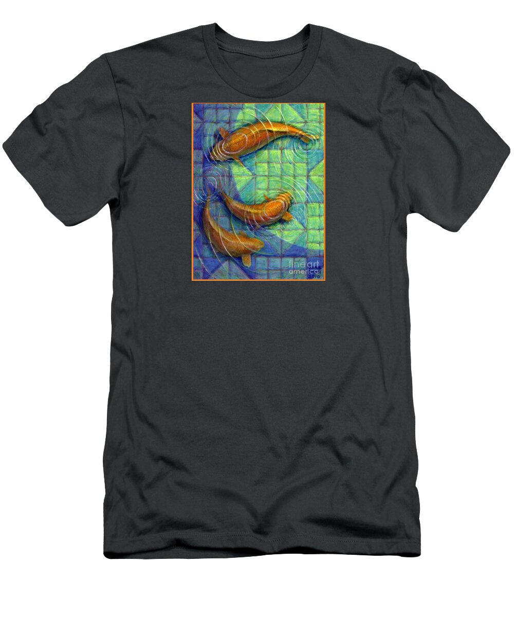 Occupy China T-Shirt featuring the painting Coy Koi by Jane Bucci