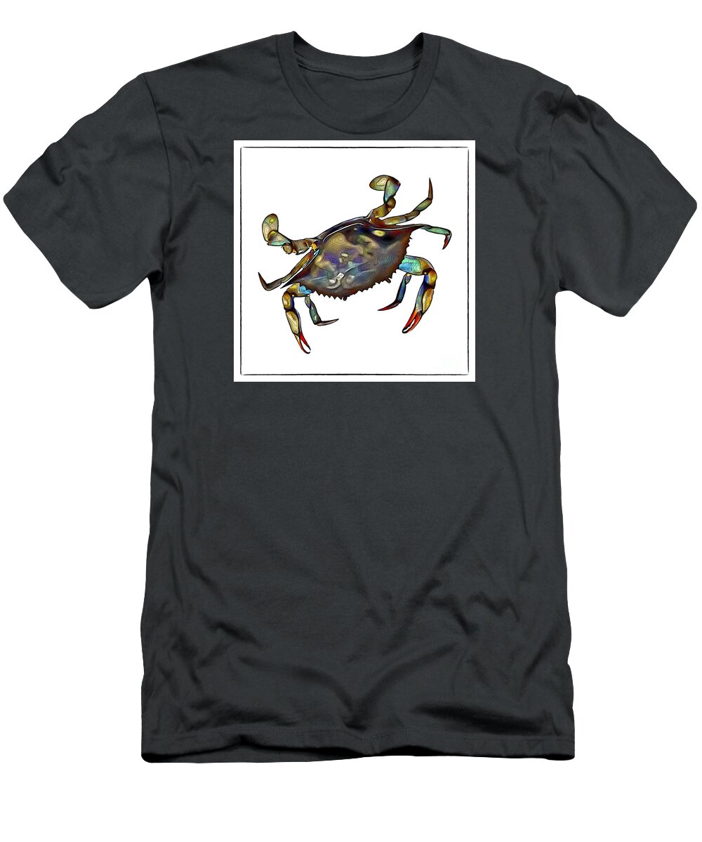 Crab T-Shirt featuring the digital art Crab by Walt Foegelle