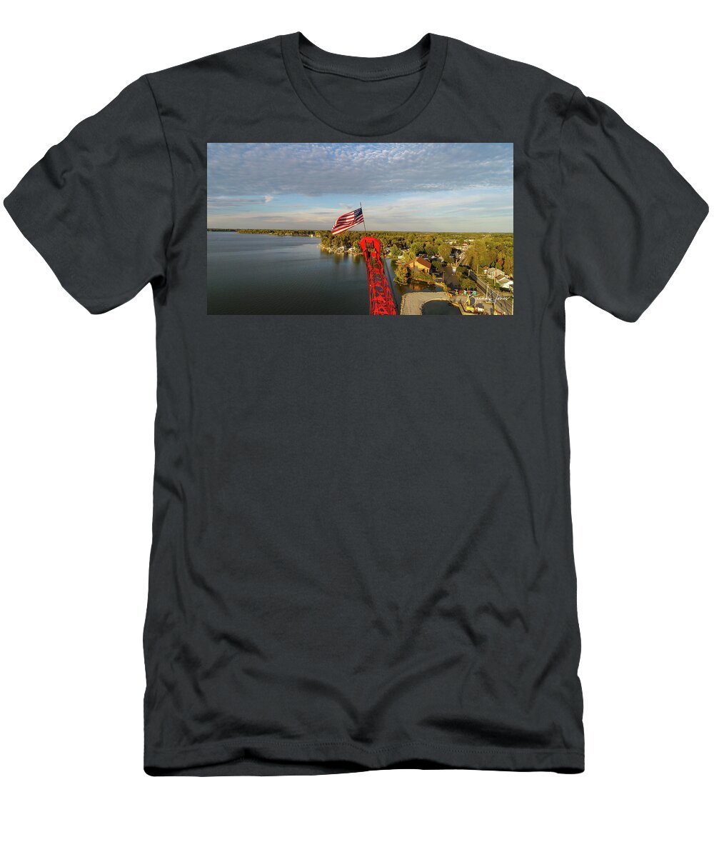  T-Shirt featuring the photograph Crane by Brian Jones