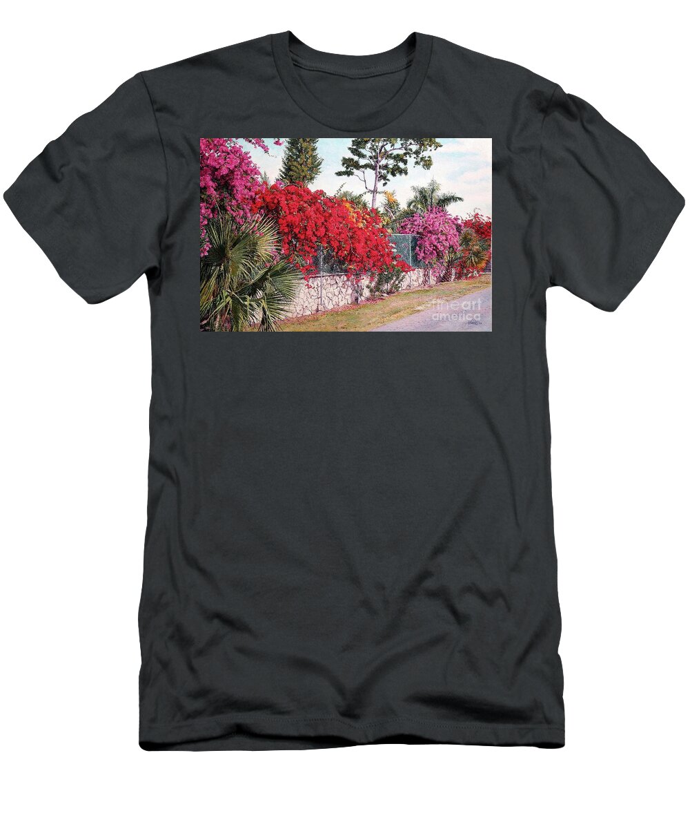 Eddie T-Shirt featuring the painting Creations Glory by Eddie Minnis