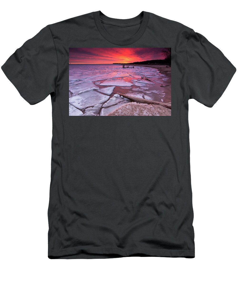Ice T-Shirt featuring the photograph Ruins of Winter by Lee and Michael Beek