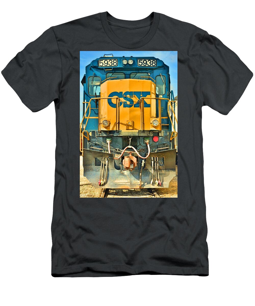 Csx 5938 T-Shirt featuring the photograph Csx 5938 by Lisa Wooten