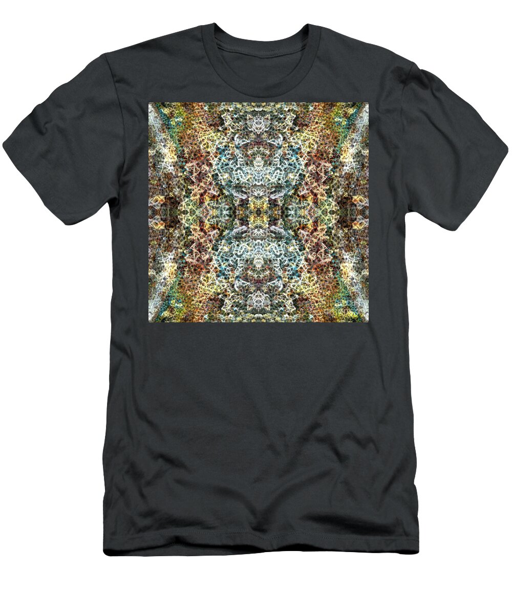 Abstract T-Shirt featuring the digital art Contexual 1 by Walter Neal