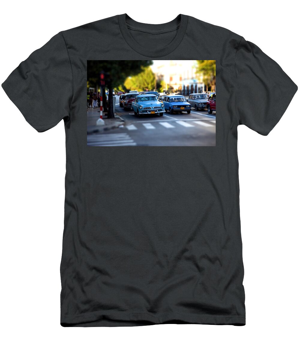 Cuba T-Shirt featuring the photograph Cuba Street Scene by Gary Dean Mercer Clark