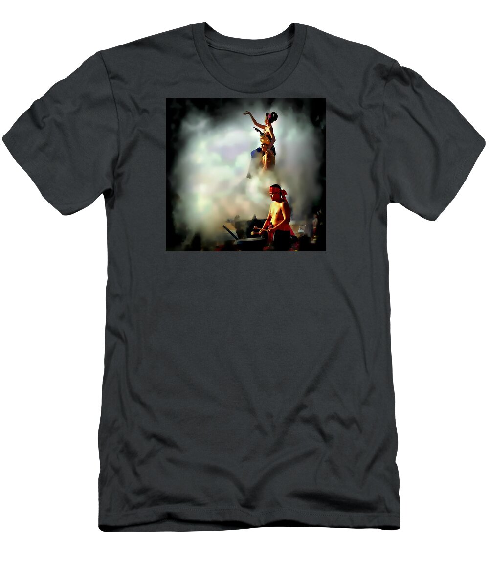 Culture T-Shirt featuring the photograph Culture In The Mist by Ian Gledhill