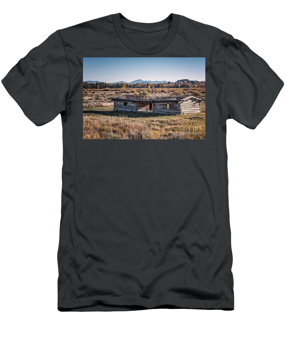 Barn T-Shirt featuring the photograph Cunningham Cabin 4 by Al Andersen