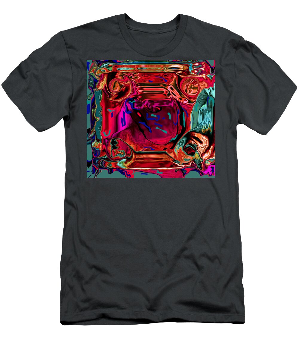 Natalie Holland Art T-Shirt featuring the painting Dance Of Colors by Natalie Holland