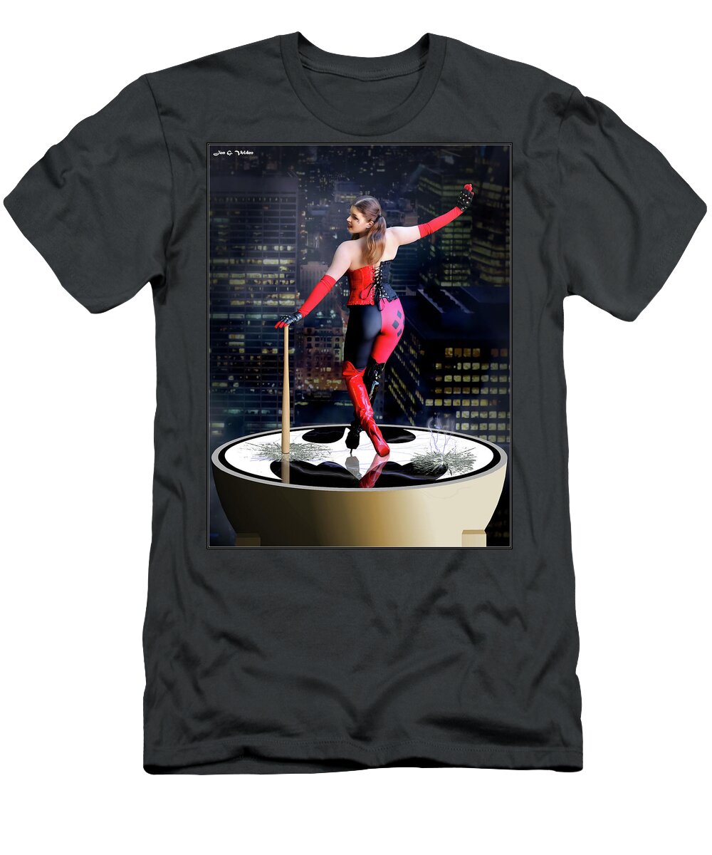 Harlequin T-Shirt featuring the photograph Dance Of The Harlequin by Jon Volden