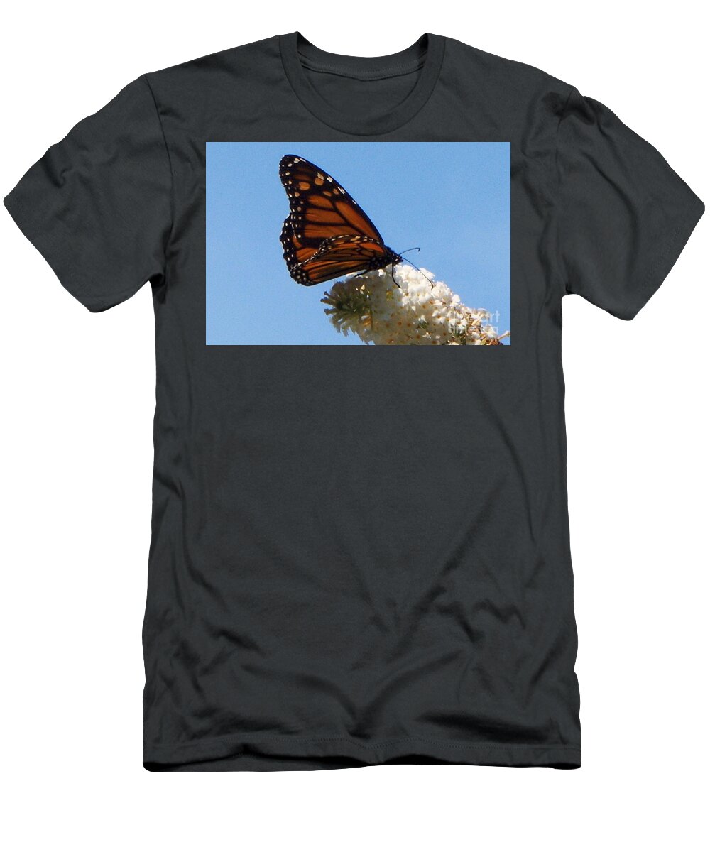 Butterfly T-Shirt featuring the photograph Darker Monarch by CAC Graphics