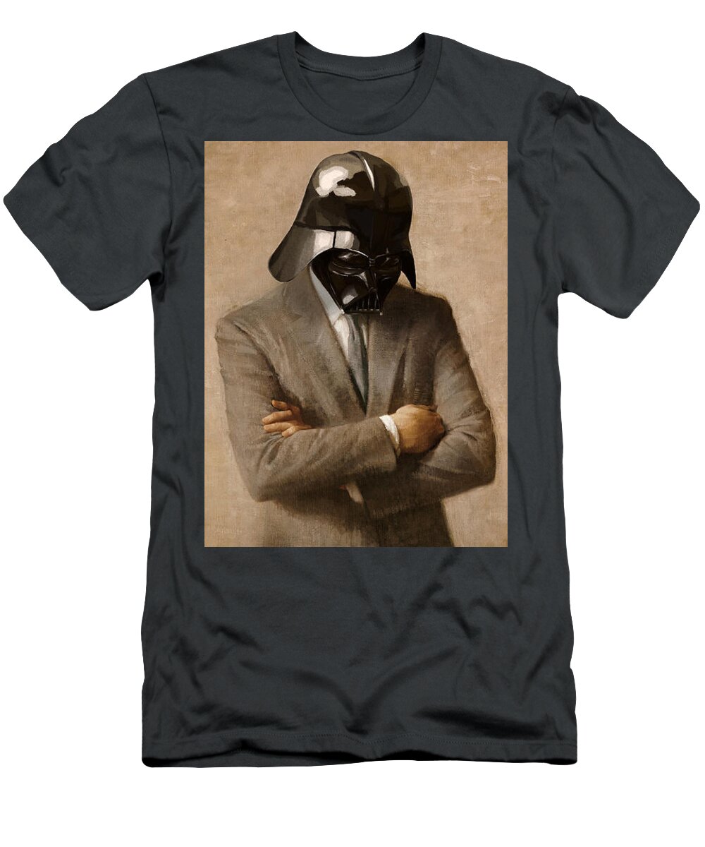 Darth Vader T-Shirt featuring the digital art Darth Kennedy by Mitch Boyce