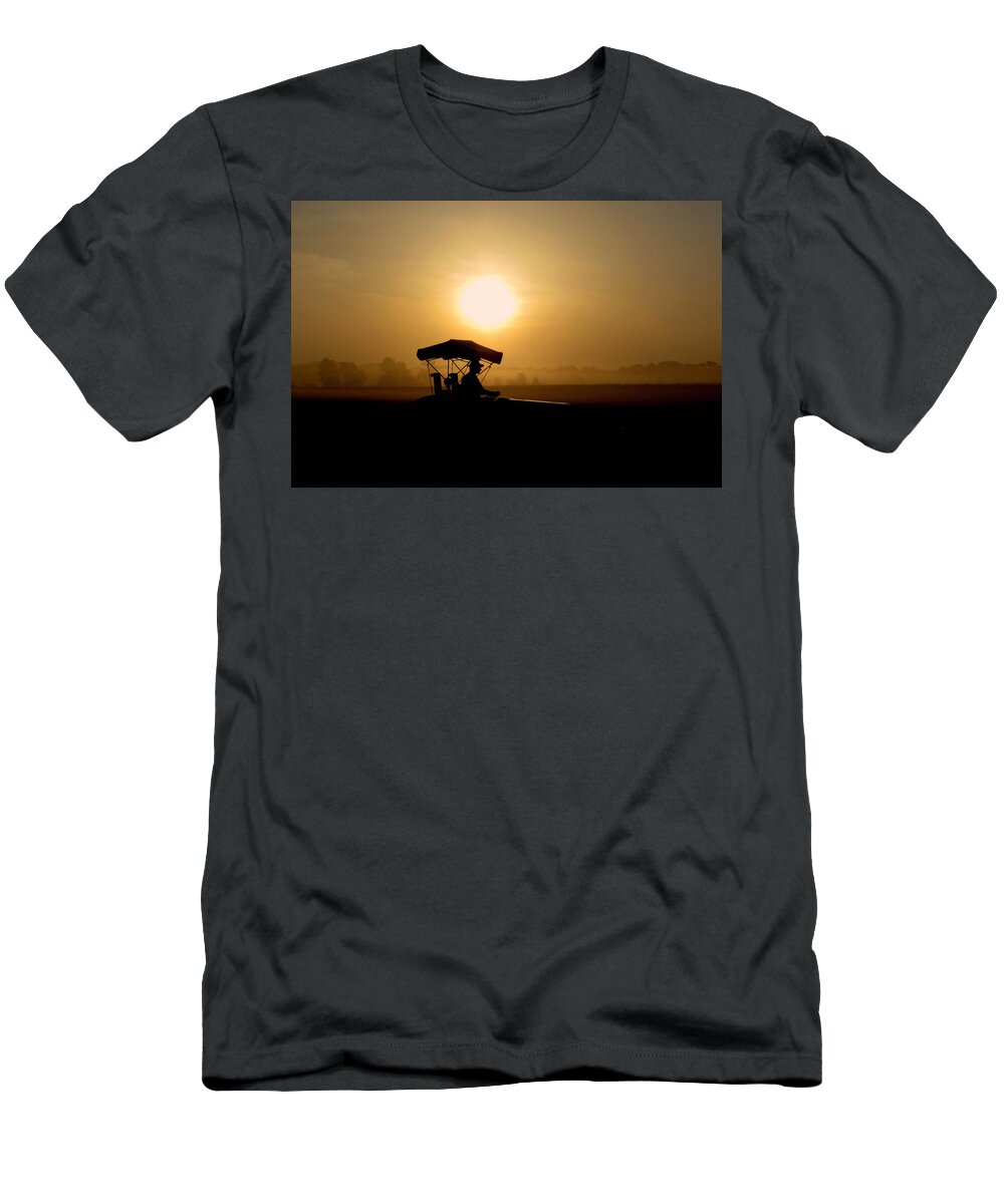 Farming T-Shirt featuring the photograph Dedication of a Farmer by Peggy Urban