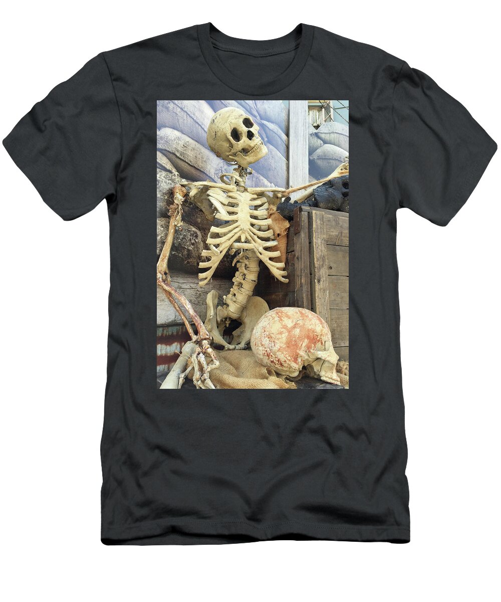 Skeleton T-Shirt featuring the photograph Dem Bones by Art Block Collections