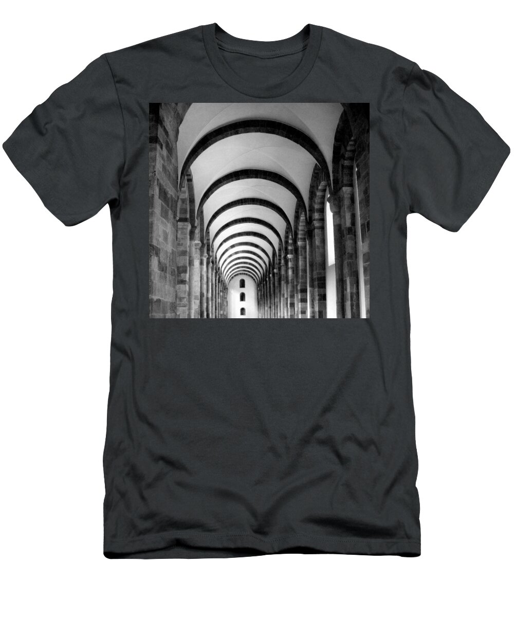Building T-Shirt featuring the photograph Descending by Deborah Crew-Johnson