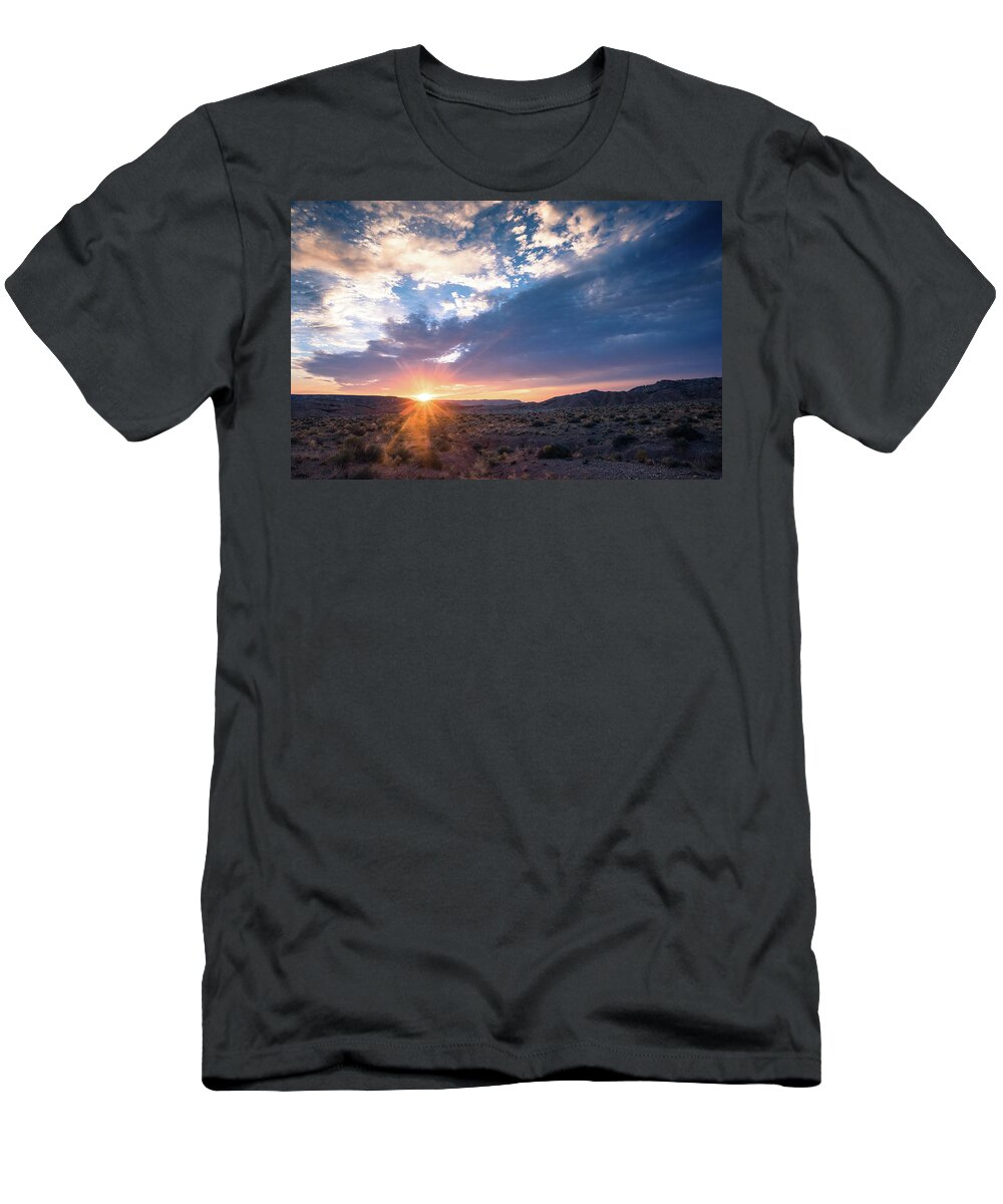 Sunrise T-Shirt featuring the photograph Desert Dawn by Jody Partin