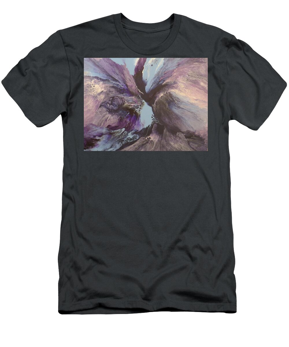 Abstract T-Shirt featuring the painting Determination by Soraya Silvestri