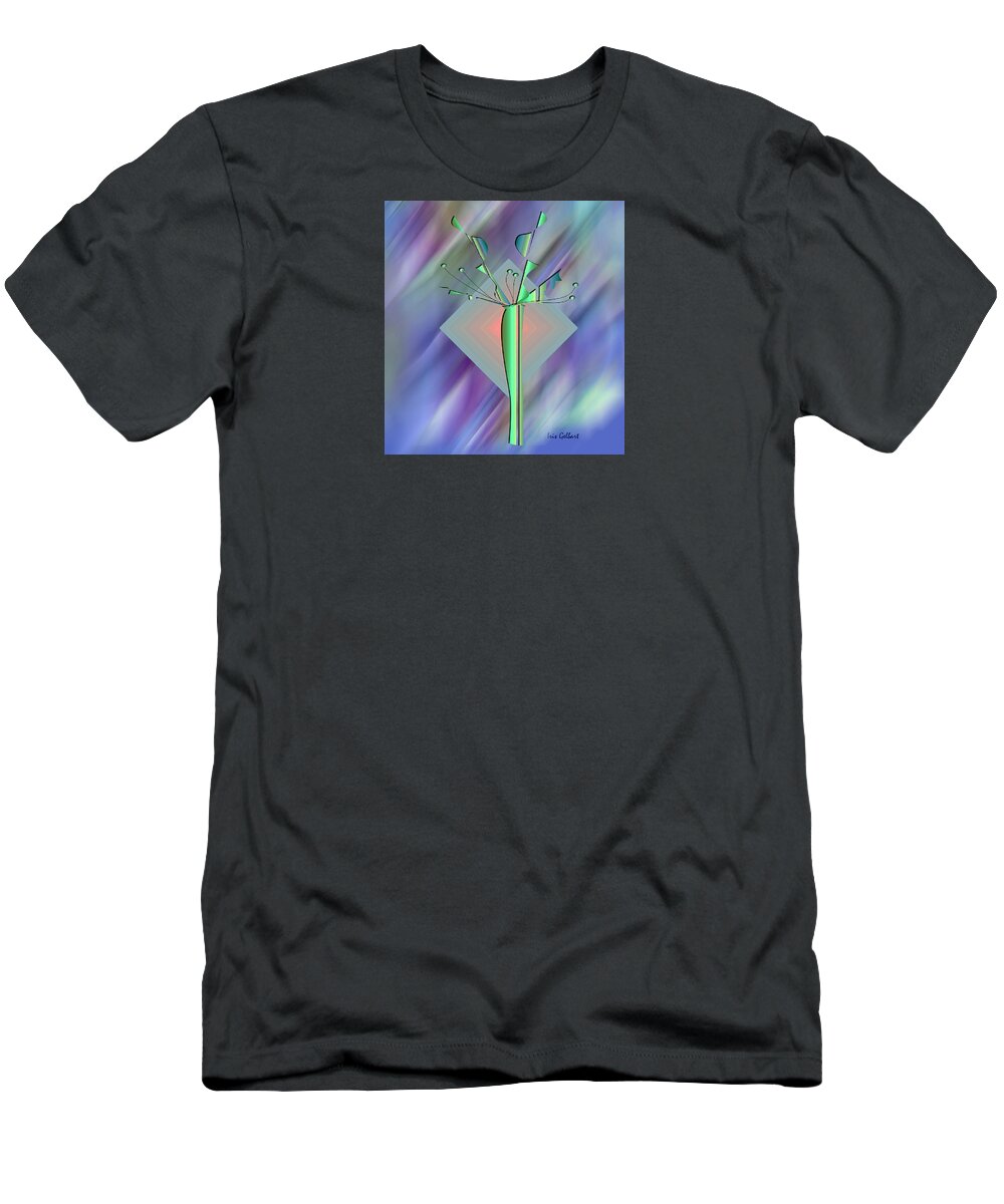 House Plant T-Shirt featuring the digital art Diamond Vision 2 by Iris Gelbart