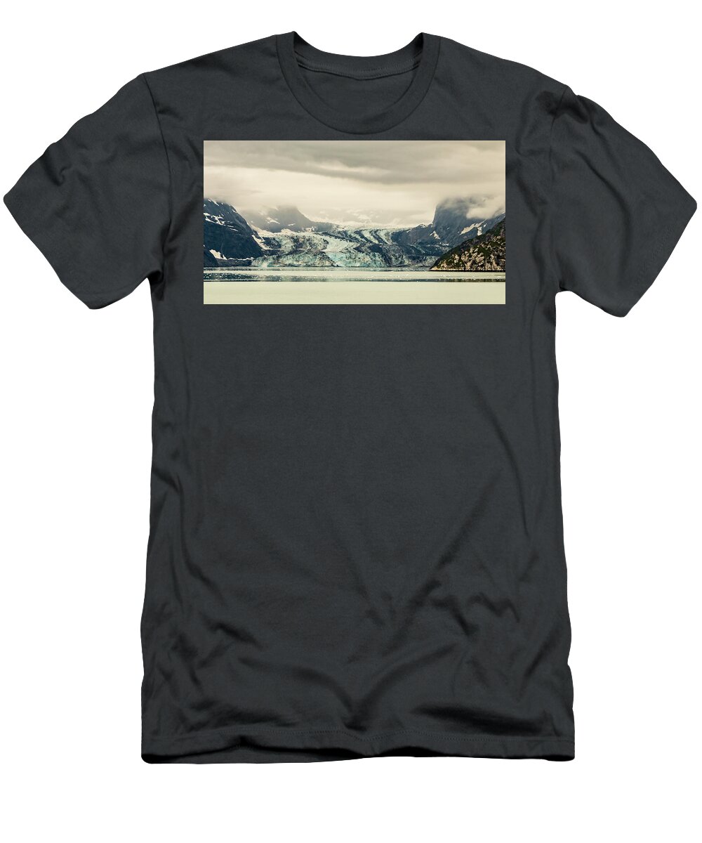 Mountains T-Shirt featuring the photograph Dirty Glacier by Ed Clark