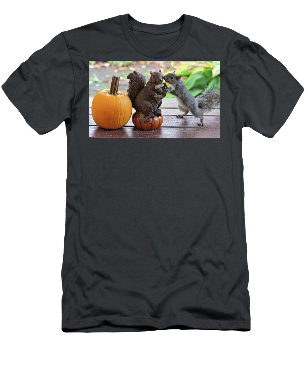 Animals T-Shirt featuring the photograph Do you want to share? by Trina Ansel