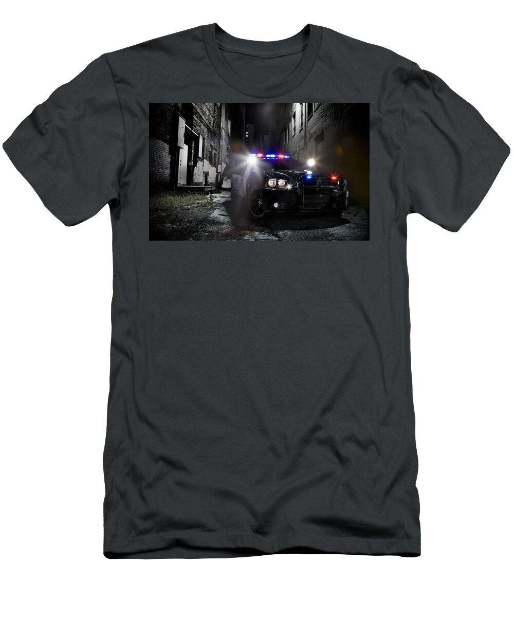 Dodge T-Shirt featuring the digital art Dodge by Maye Loeser