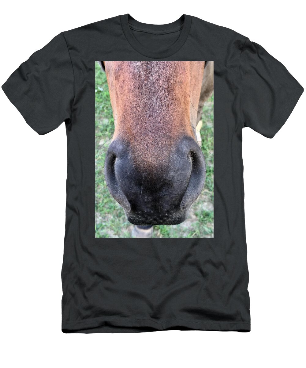 Horse T-Shirt featuring the photograph Big Nose by Joseph Caban