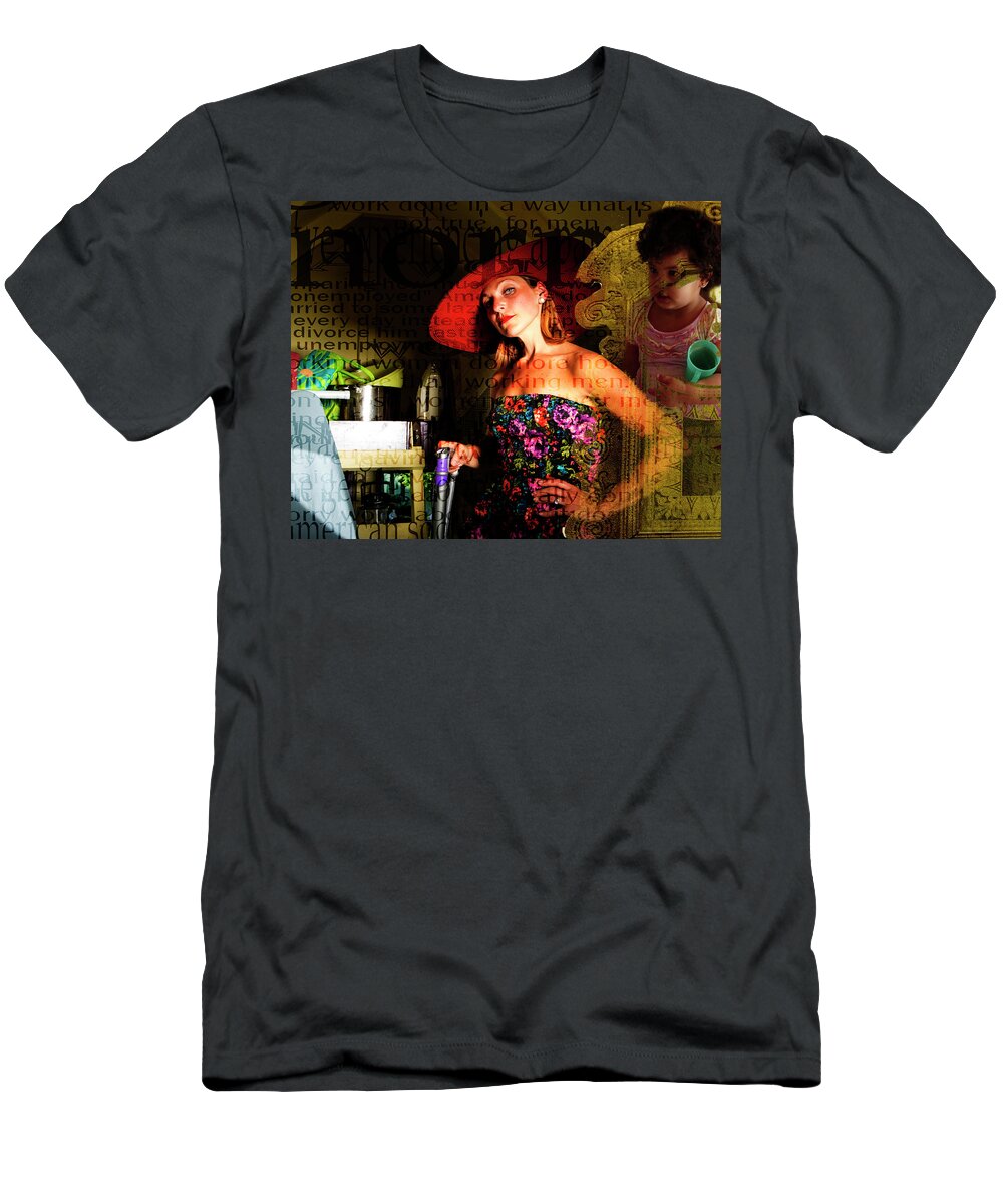 Woman T-Shirt featuring the photograph Domestic Considerations O Yeah? by Ann Tracy