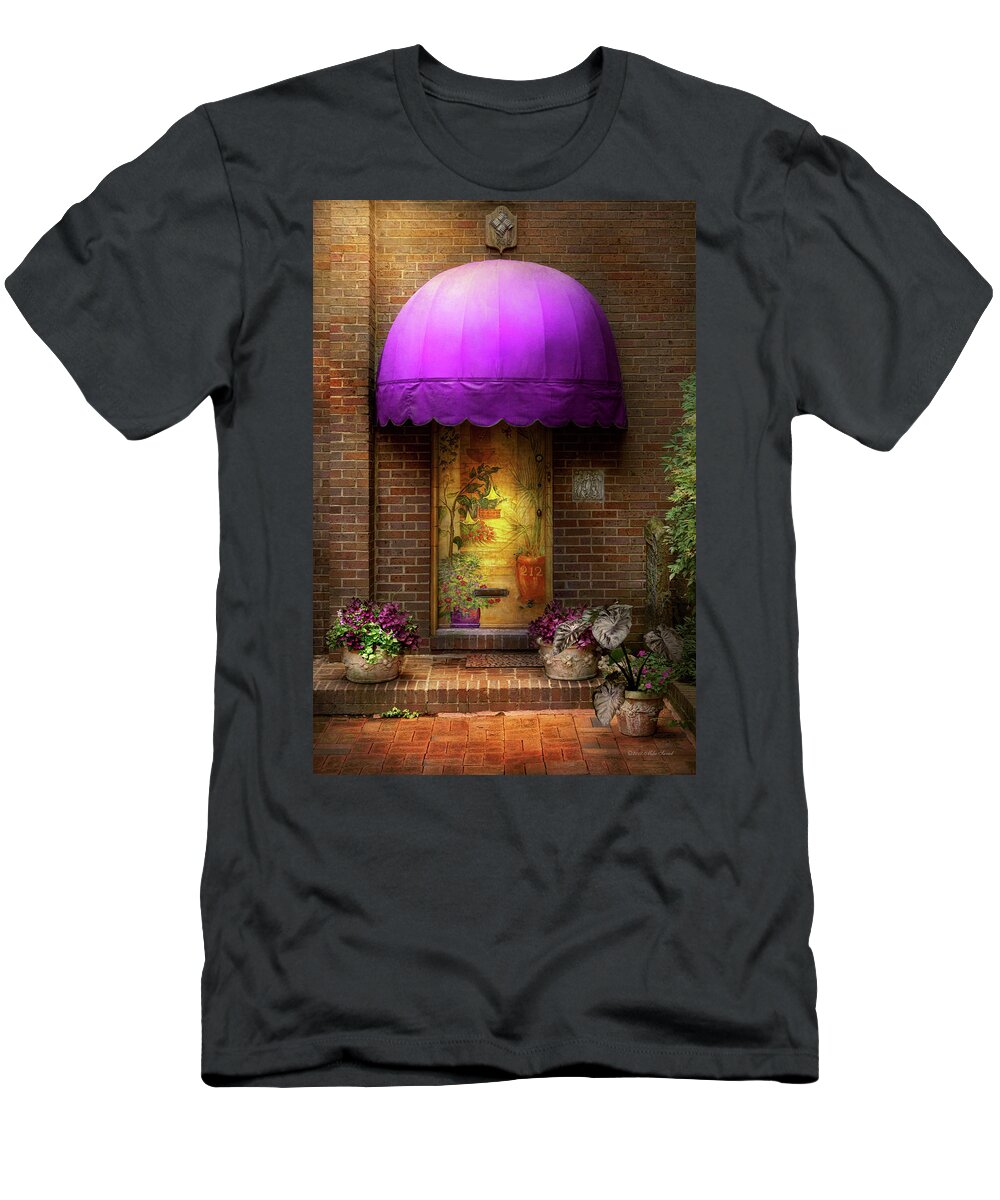 Door T-Shirt featuring the photograph Door - The door to wonderland by Mike Savad